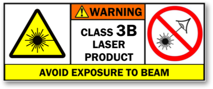 Laser Class 3B Warning