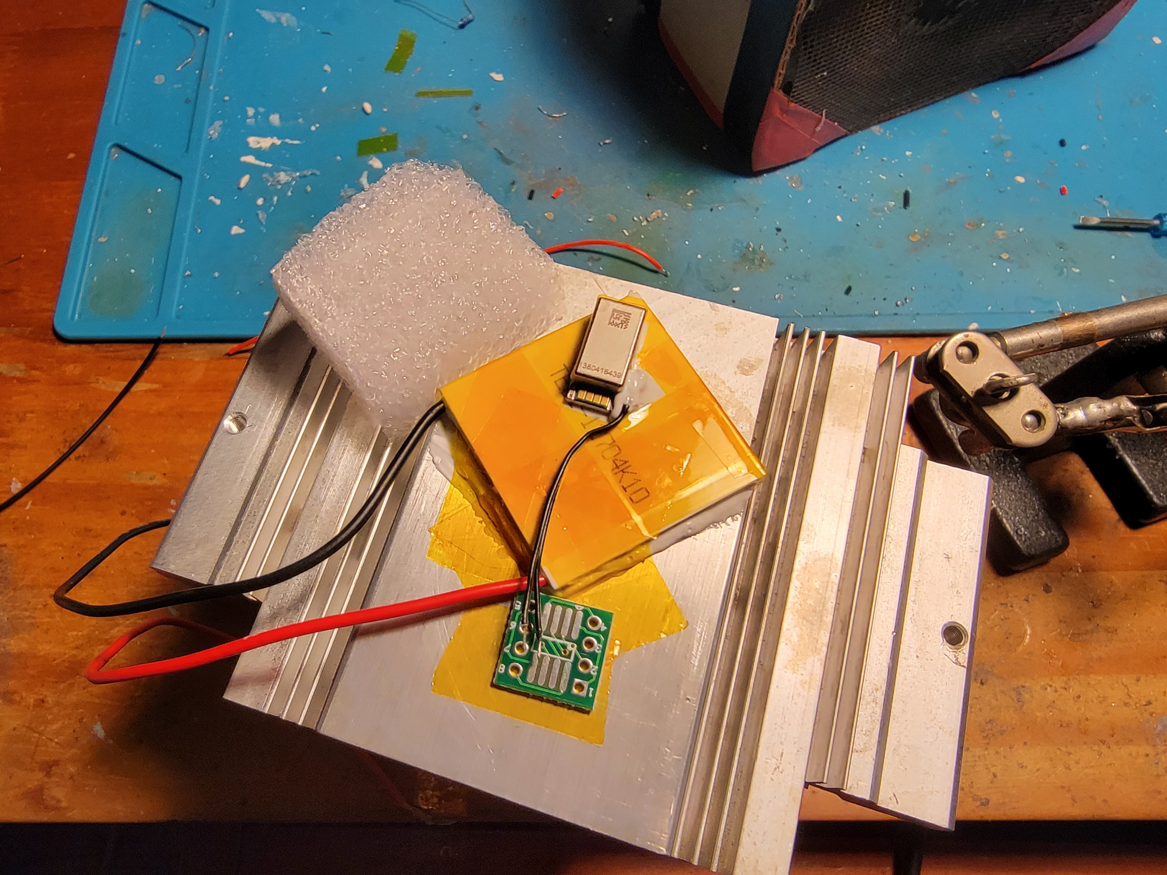 Kapton and styrofoam insulation for the cold zone